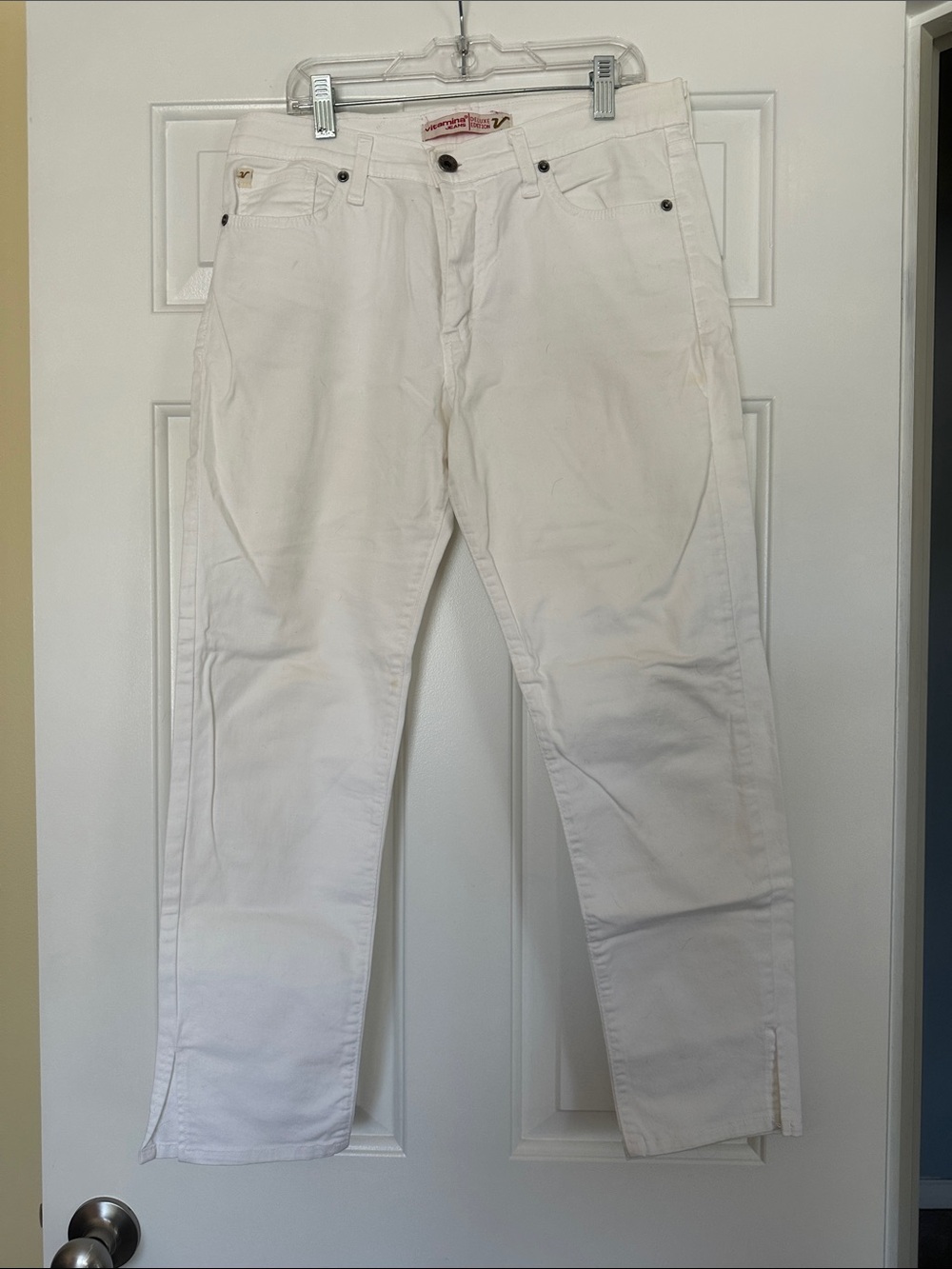 Vitamin A White Mid-Rise Italian jeans